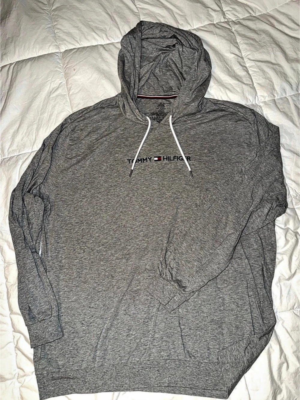 Tommy Hilfiger Men's Sleepwear Hoodie Gray XXL
